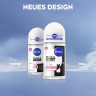 NIVEA Black & White Invisible Clear Anti-Transpirant Roll-On, 50 ml, Нивеа Антиперспирант ролик, невидимый, защита одежды от пятен, 72ч защита от пота, 50 мл