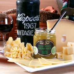 Wolfram Berge Tessiner Senfsauce Grune Feigen 2st x 200ml Фруктово-горчичный соус с зеленым инжиром 2 штуки х 200мл, Швейцария 