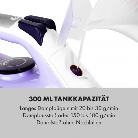 Klarstein Klarstein Trockenbugeleisen Steam Bro, 2200 W Сухой утюг Klarstein Steam Bro, 2200 Вт