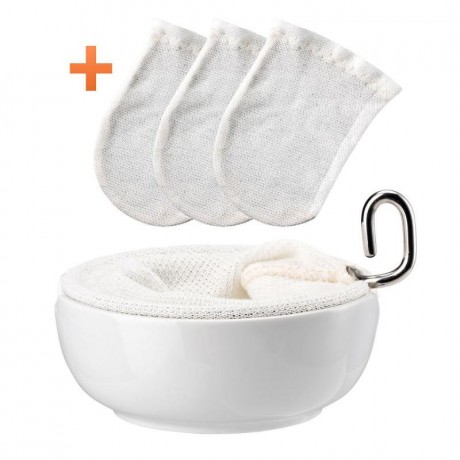 Rosenthal studio-line Rosenthal studio-line Wan 1x Teesieb mit Ablage + 3x Baumwoll-Teenetz Rosenthal studio-line Wan 1 ситечко для чая с полкой + 3 хлопчатобумажных чайных сетки