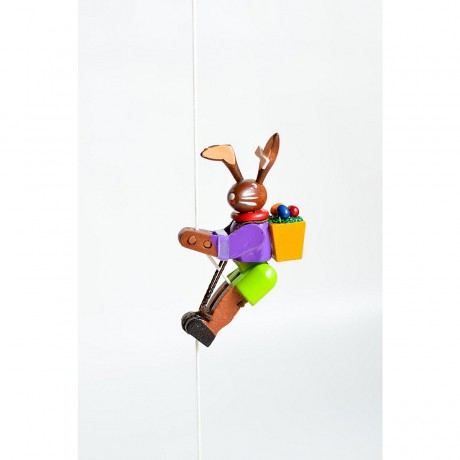 Holzspielzeug Kletterfigur Osterhase Деревянная игрушка-скалолаз Пасхальный заяц