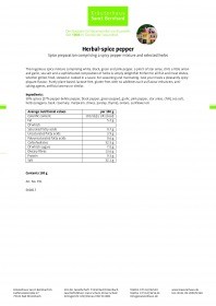 Krauterhaus Sanct Bernhardt Herbal-spice pepper, 180 г