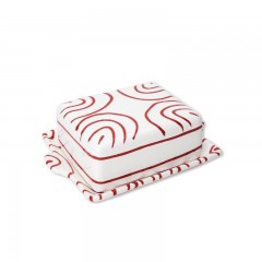 Gmundner Keramik Gmundner Keramik Rotgeflammt Butterdose 125 g Масленка Gmundner керамическая с красным пламенем 125 г