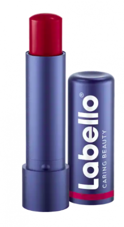 Labello Lippenpflege Caring Beauty Red Лабелло Карандаш бальзам с маслом Ши для ухода за губами, Красный, 4,8 г