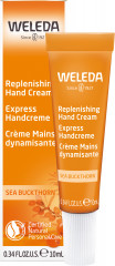 WELEDA SANDDORN Express Handcreme, 10 ml, Быстро впитывающийся облепиховый крем для рук Express, дорожный формат, 10 мл