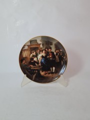 LILIEN PORZELLAN Номерная декоративная тарелка &quot;Танцы&quot; Франц фон Дефреггер, 6766С, 20см, Германия, 1989г.