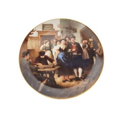 LILIEN PORZELLAN Номерная декоративная тарелка &quot;Танцы&quot; Франц фон Дефреггер, 6766С, 20см, Германия, 1989г.