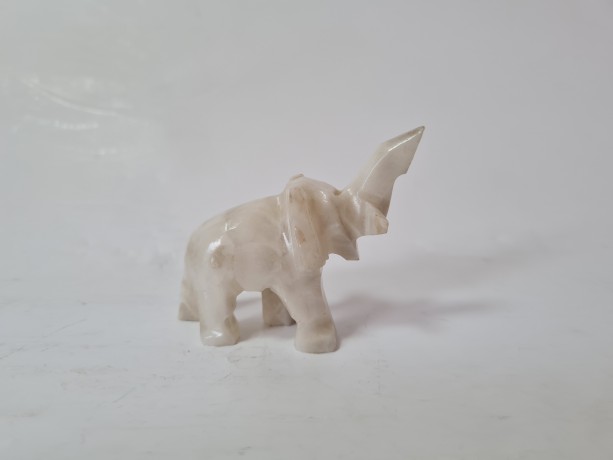 Коллекционная фигурка "Слон", камень, 6см, Германия, 1950-60гг.