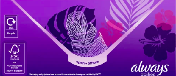 always Slipeinlage Flexistyle Slim Fresh BigPack 74 St, Прокладки Ежедневные тонкие Flexistyle с ароматом свежести 74 штуки, 5 упаковок (370 штук)