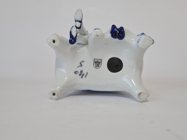 ХС, Фарфоровая Статуэтка "Дама с кавалером", 16см х 16 см, Германия, 1950-60гг.