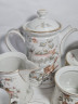 Сервиз чайный винтажный Im Stil Hutschenreuther "Деревенский пейзаж" на 5 персон, в пастельных тонах, фарфор, чайник, молочник, сахарница, чайные пары, Германия, 1970-80гг.
