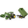 Bruder BRUDER Traktor John Deere mit Anhanger 1:16 Трактор BRUDER John Deere с прицепом 1:16