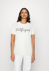 Tommy Hilfiger ROPE PUFF Print T-shirt ecru ROPE PUFF Футболка с принтом экрю