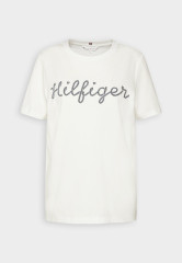 Tommy Hilfiger ROPE PUFF Print T-shirt ecru ROPE PUFF Футболка с принтом экрю