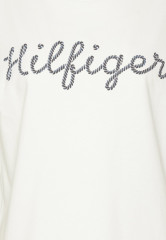 Tommy Hilfiger ROPE PUFF Print T-shirt ecru ROPE PUFF Футболка с принтом экрю