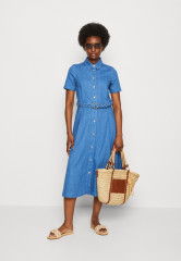 Tommy Hilfiger FLARE DRESS EMMY Denim dress blue denim ПЛАТЬЕ EMMY Джинсовое платье синий деним