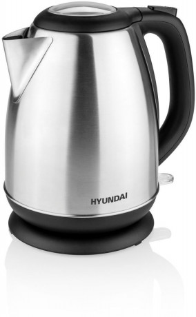 Hyundai Hyundai Wasserkocher VK302, 1,7 l, 2200 W, Edelstahl, Doppelsicherheitssystem, transparenter Deckel  Чайник Hyundai VK302, 1,7л, 2200Вт, нержавеющая сталь, двойная система безопасности, прозрачная крышка