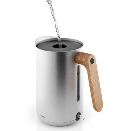 Eva Solo Wasserkessel Eva Solo Elektrischer Wasserkocher, Edelstahl 1,5 l, Edelstahl edelstahl Чайник Eva Solo Электрический чайник Eva Solo, нержавеющая сталь 1,5 л, нержавеющая сталь