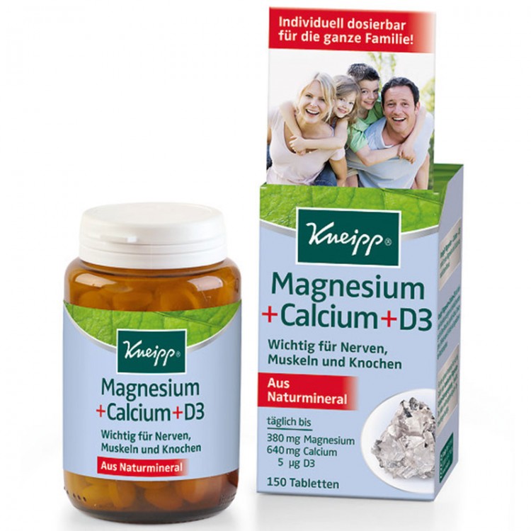 Kneipp (Кнайпп) Magnesium + Calcium + D3 Tabletten 150 шт