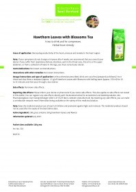 Krauterhaus Sanct Bernhardt Hawthorn Leaves with Blossoms Tea, 120 г