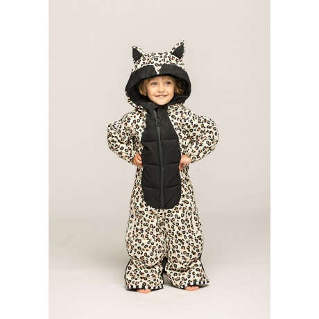 WeeDo CHEETADO Leopard Black Schneeanzuge Черный зимний комбинезон ЧЕТАДО с леопардовым принтом