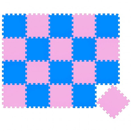 LittleTom Puzzlematte Uni Pink Dunkelblau 20 Teile Коврик-пазл Uni Pink Dark Blue 20 деталей