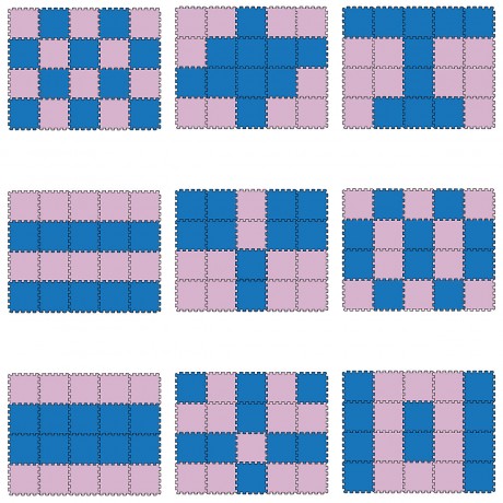 LittleTom Puzzlematte Uni Pink Dunkelblau 20 Teile Коврик-пазл Uni Pink Dark Blue 20 деталей
