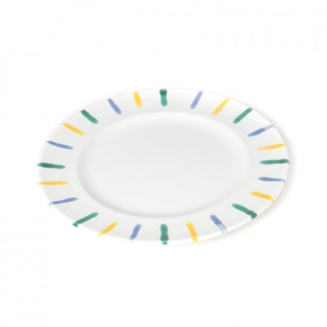 Gmundner Keramik Gmundner Keramik Buntgeflammt Dessertteller / Fruhstucksteller Gourmet d: 18 cm / h: 1,8 cm Керамическая тарелка Gmundner для десерта с разноцветным пламенем / тарелка для завтрака для гурманов г: 18 см / высота: 1,8 см