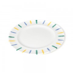 Gmundner Keramik Gmundner Keramik Buntgeflammt Dessertteller / Fruhstucksteller Gourmet d: 18 cm / h: 1,8 cm Керамическая тарелка Gmundner для десерта с разноцветным пламенем / тарелка для завтрака для гурманов г: 18 см / высота: 1,8 см