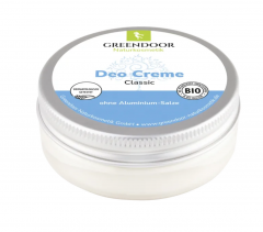 GREENDOOR Deo Creme Classic 50ml, Крем дезодорант классический, с органическими растительными маслами, без белых следов, без солей алюминия и без спирта, защита до 24ч, 50мл