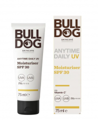 BULLDOG Anytime Daily Feuchtigkeitscreme LSF30, 75ml, Увлажняющий крем широкого спектра действия SPF 30, экстракт семян чертополох и витамин С,75мл