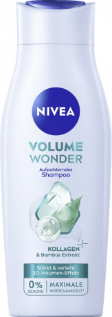 NIVEA Volume Wonder Aufpolsterndes Shampoo, 400 ml, Нивеа Шампунь для объёма, коллаген и экстракт бамбука, 3D объём, 400 мл