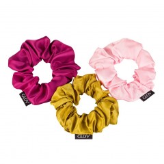 GLOV Scrunchies Satin Pink  Атласные розовые резинки для волос
