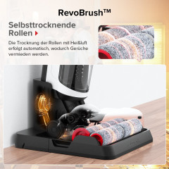 Roborock Roborock Nass-Trocken-Akkusauger Dyad Pro, 260 W, 17000pa, Automatische Trocknung  Selbstreinigend Wischsauger mit APP-Steuerung, Doppelburste, Doppelte Wassertanks fur Harte Boden Weiss Беспроводной пылесос Roborock для влажной и сухой уборки Dy