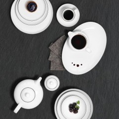 Seltmann Weiden Seltmann Weiden Lido Black Line Dessertschale rund d: 15 cm / h: 5,5 cm / 0,5 L Десертная чаша Seltmann Weiden Lido Black Line круглая d: 15 см / высота: 5,5 см / 0,5 л