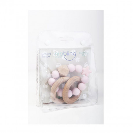 nibbling Beiss- und Rasselringe  Stellar Baby Pink Stellar Baby Pink кольца для прорезывания зубов и погремушки