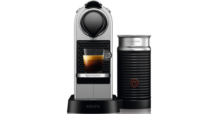 Krups Krups Nespresso CitiZamp;Milk XN761B, Kapselmaschine silber silber Krups Nespresso CitiZamp;Молоко XN761B, капсульная машина серебро