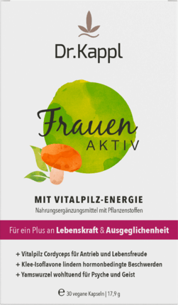 Dr.Kappl Frauen Aktiv Vitalpilz Kapseln 30 St., 17,9 g