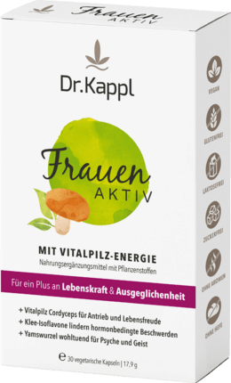 Dr.Kappl Frauen Aktiv Vitalpilz Kapseln 30 St., 17,9 g