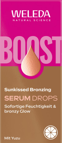WELEDA Sunkissed Bronzing Serum Drops, 30 ml, Бронзирующие капли-сыворотка Sunkissed для лица с минеральными пигментами, без отдушки, 30 мл