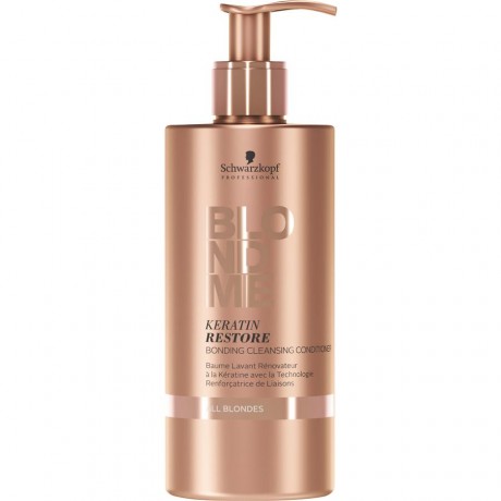 Schwarzkopf (Шварцкопф) Professional Blondme Bonding Cleansing Conditioner Кондиционер для окрашенных волос Keratin Restore, 500 мл