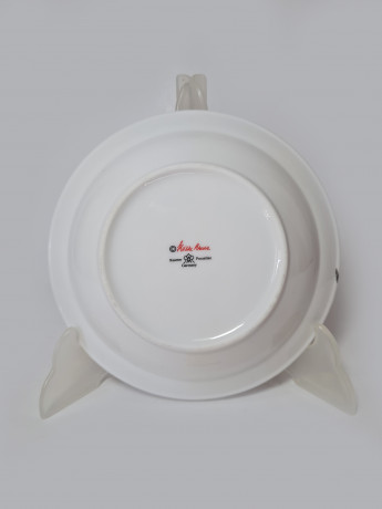 Reutter Винтажная тарелка с позолоченным ободком "Дети", 17,5см x 4,5см, Германия, 1960-70гг.