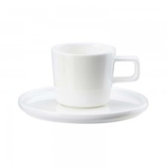 ASA SELECTION ASA Oco Weiss Kaffeetasse mit Untertasse 0,20 L Кофейная чашка ASA Oco Weiss с блюдцем 0,20 л