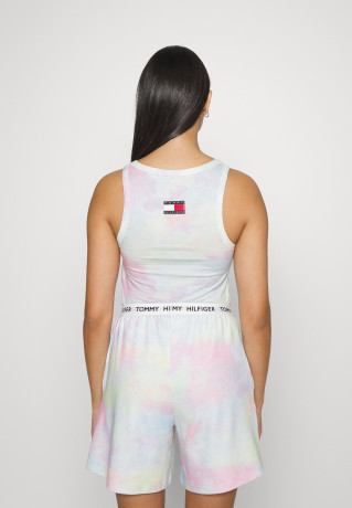 Tommy Hilfiger CROPPED TANK PRINT Pyjama top cloudy haze CROPPED TANK PRINT Пижамный топ облачная дымка
