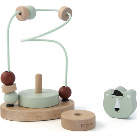 trixie Holz Motorikschleife Mr. Polar Bear Деревянная петля Мистер Белый Медведь