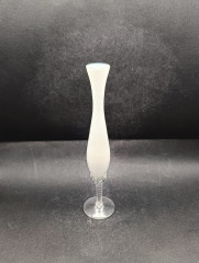 Ваза винтажная большая в итальянском стиле, узкая, стекло, 23.5 см, Германия, 1970-80гг.