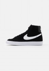 Nike Sportswear BLAZER MID #x27;77 UNISEX Sneaker high black/white/total orange BLAZER MID #x27;77 UNISEX — Высокие кроссовки женские черный/белый/полный оранжевый