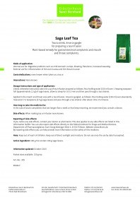 Krauterhaus Sanct Bernhardt Sage Leaves Tea, 150 г