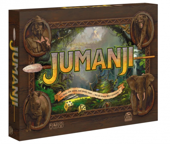 Spin Master Jumanji Настольная игра Джуманджи для детей и взрослых, 24 игрока, 8+ (на немецком)