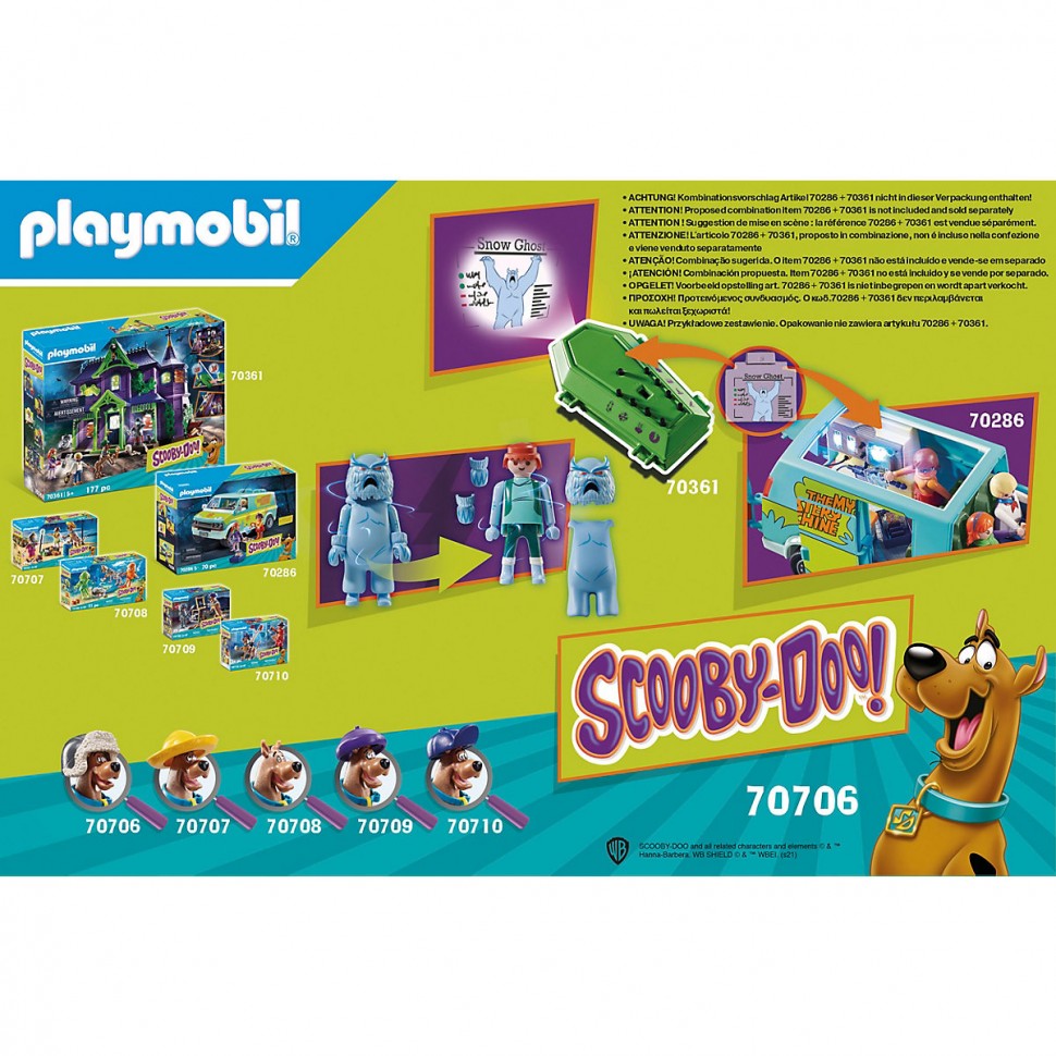 Купить PLAYMOBIL PLAYMOBIL 70706 SCOOBY-DOO! Abenteuer mit Snow Ghost  PLAYMOBIL 70706 СКУБИ-ДУ! Приключения со снежным призраком в  интернет-магазине Diskontshop.eu Германия всего за 1 694 руб. в